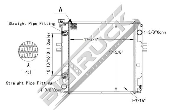 Picture of Nissan Radiator - Plastic Tank 0437774