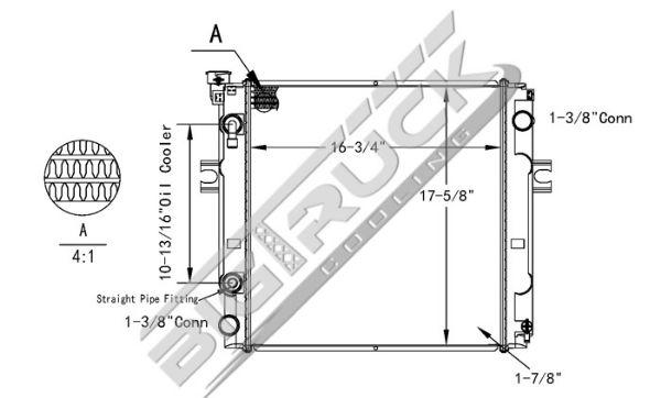 Picture of Nissan Radiator - Plastic Tank 0437775
