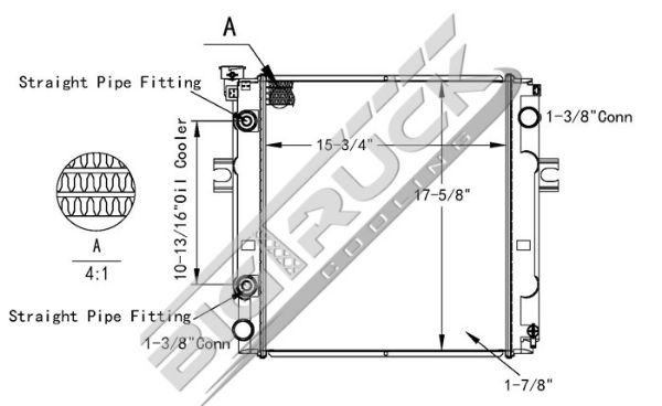 Picture of Caterpillar, MCFA, Mitsubishi Radiator - Plastic Tank 0437777