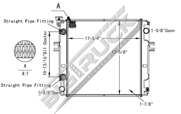 Picture of Nissan Radiator - Plastic Tank 0437778