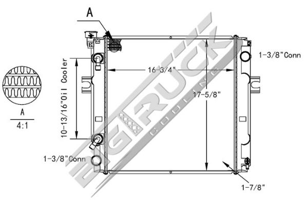 Picture of Nissan Radiator - Plastic Tank 0437779