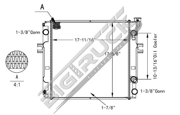 Picture of Toyota Radiator - Plastic Tank 0437783