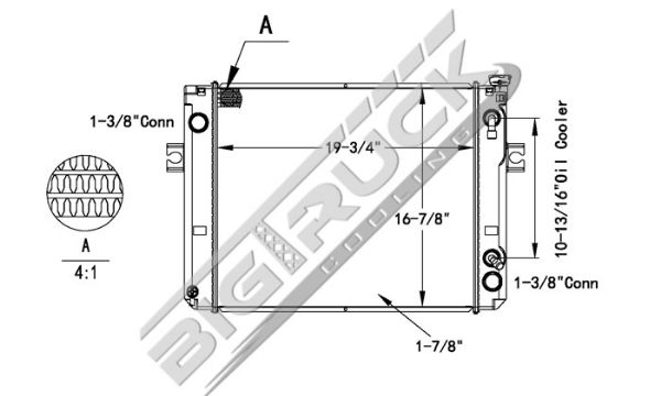Picture of Toyota Radiator - Plastic Tank 0437787