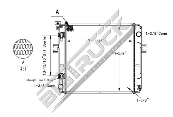 Picture of Nissan Radiator - Plastic Tank 0437788