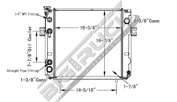 Picture of Hyster, Hyster / Yale, Yale Radiator - Plastic Tank 0437789
