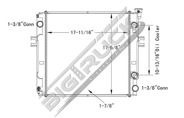 Picture of Toyota Radiator - Plastic Tank 0437790