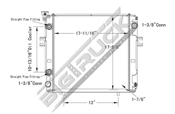 Picture of Caterpillar, MCFA, Mitsubishi Radiator - Plastic Tank 0437792
