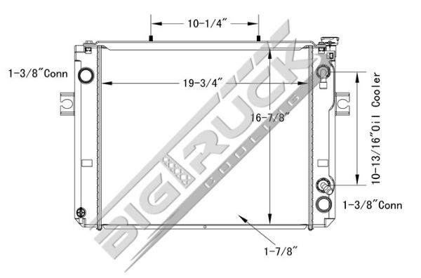 Picture of Toyota Radiator - Plastic Tank 0437793