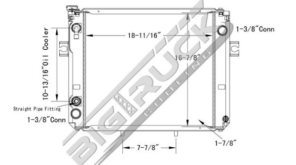 Picture of Hyster, Hyster / Yale, Yale Radiator - Plastic Tank 0437794