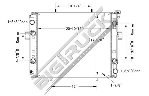 Picture of Toyota Radiator - Plastic Tank 0437795