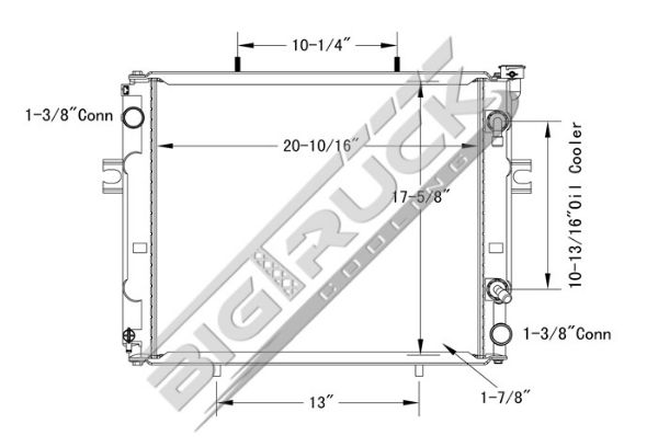Picture of Toyota Radiator - Plastic Tank 0437796