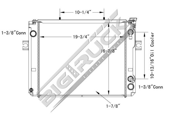 Picture of Toyota Radiator - Plastic Tank 0437798