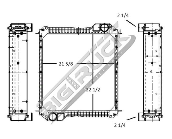Picture of JCB Radiator - Plastic Tank 0437810