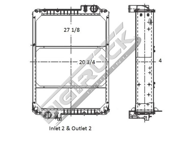 Picture of Massey Ferguson Radiator - Plastic Tank 0437819