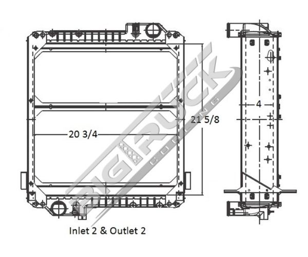 Picture of Massey Ferguson Radiator - Plastic Tank 0437889
