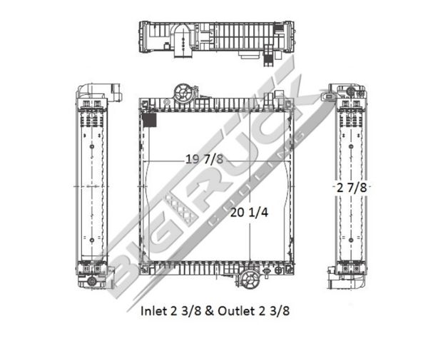 Picture of John Deere Radiator - Plastic Tank 0437895