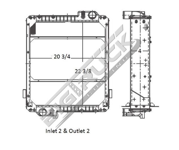 Picture of Massey Ferguson Radiator - Plastic Tank 0437897