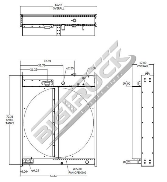 Picture of Caterpillar Radiator - Bolt On Tank 0437987PKG