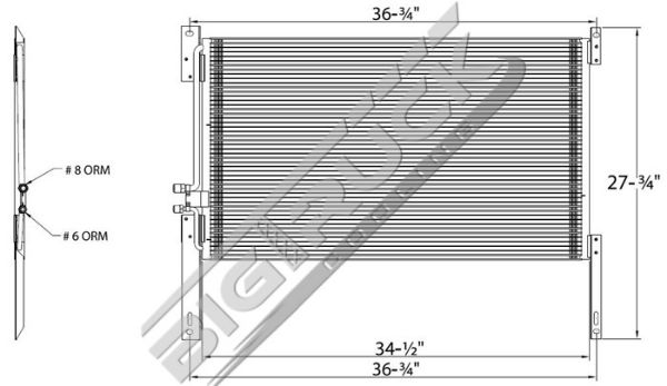 Picture of International Navistar Condenser 0657001